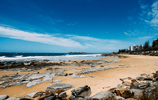 Queensland rocky beach