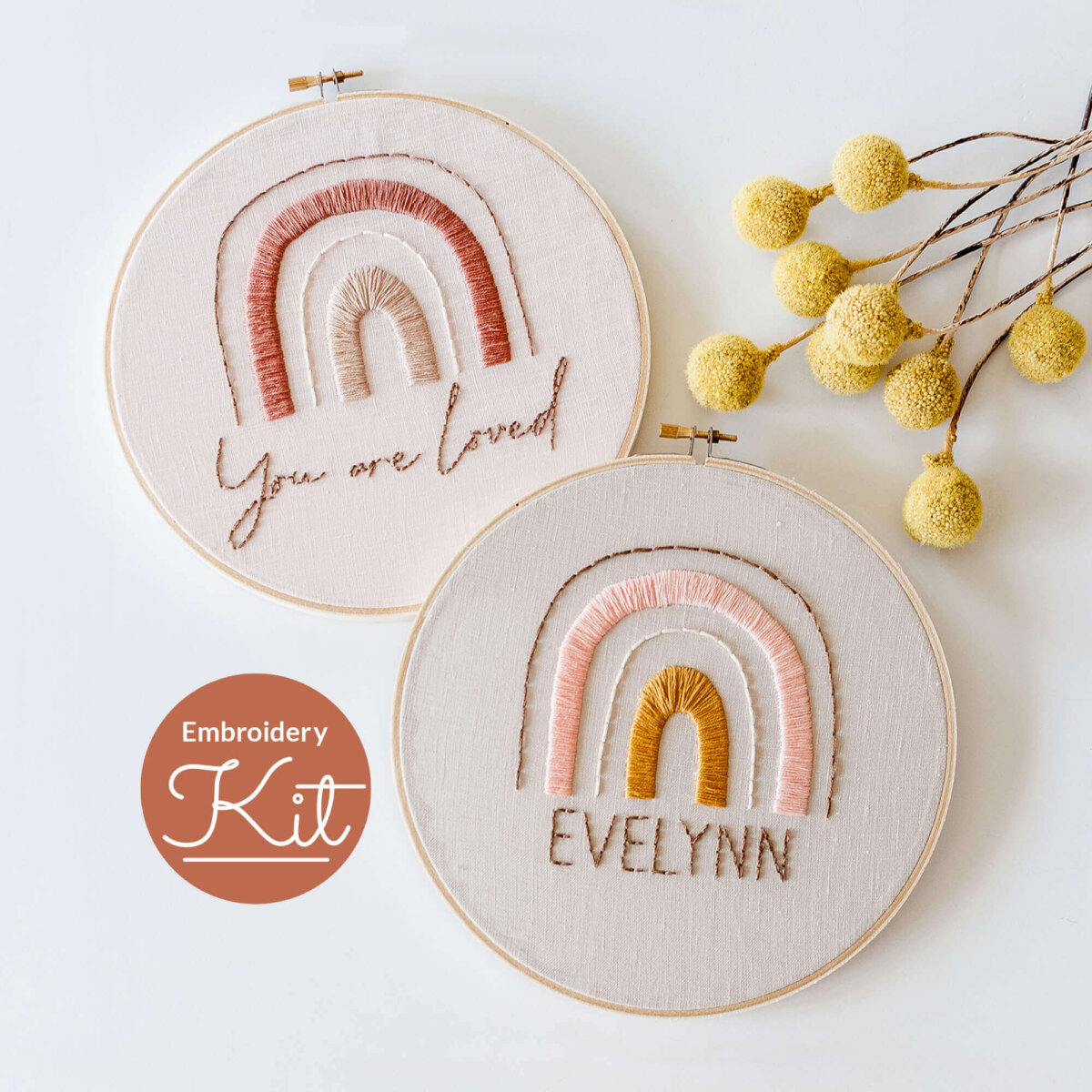 Floral Feminist Embroidery Kit,funny Embroidery Kit Modern,diy Hand  Embroidery Full Kit Beginner,mothers Day Gift,best Friend Gift 