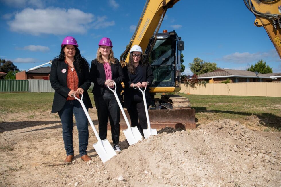 YWCA and DJAARA break ground on new housing development for women in Bendigo