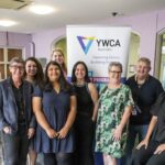Guests and team members celebrating at Womens Housing Support Program report launch