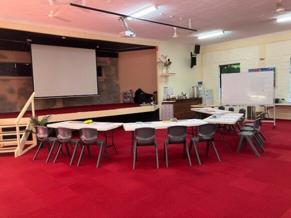 Auditorium set up semi circle